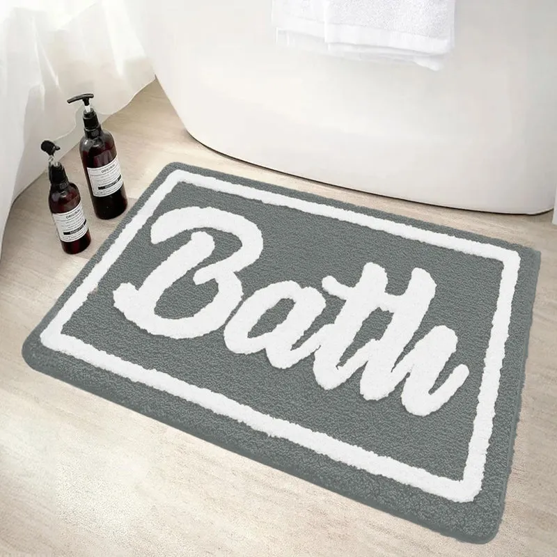 Bath Time Microfiber Bath Mat - Grey media 3