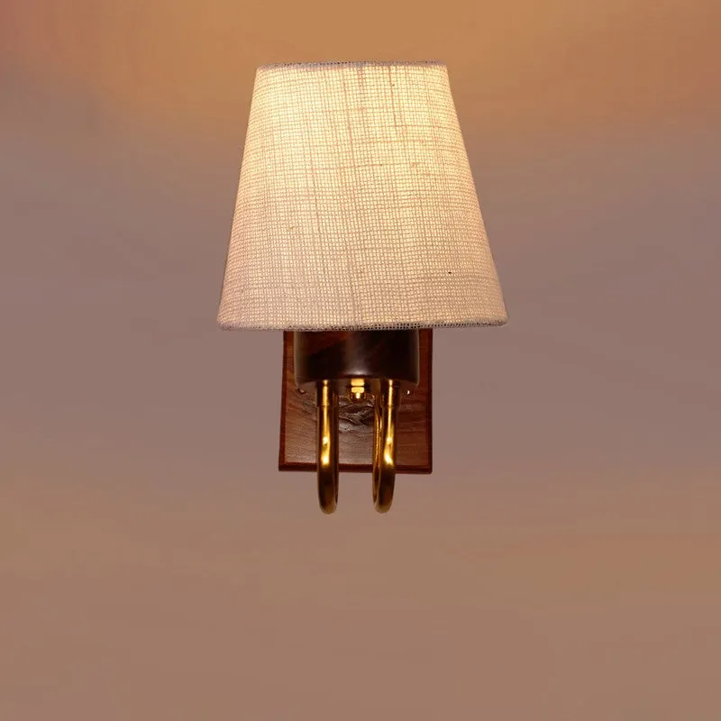 Gilded Arch Decorative Jute Wall Lamp - Off White media 6