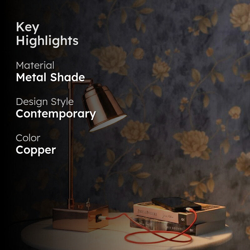 Holt Metal Table Lamp - Copper media 2