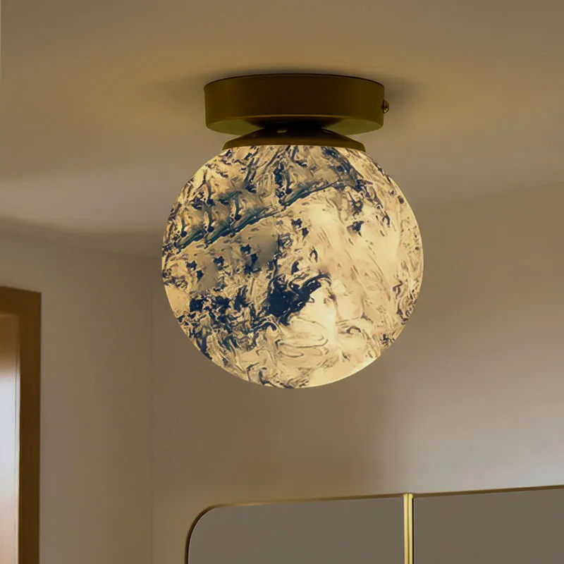 Palantir Glass Ceiling Lamp - Blue media 1