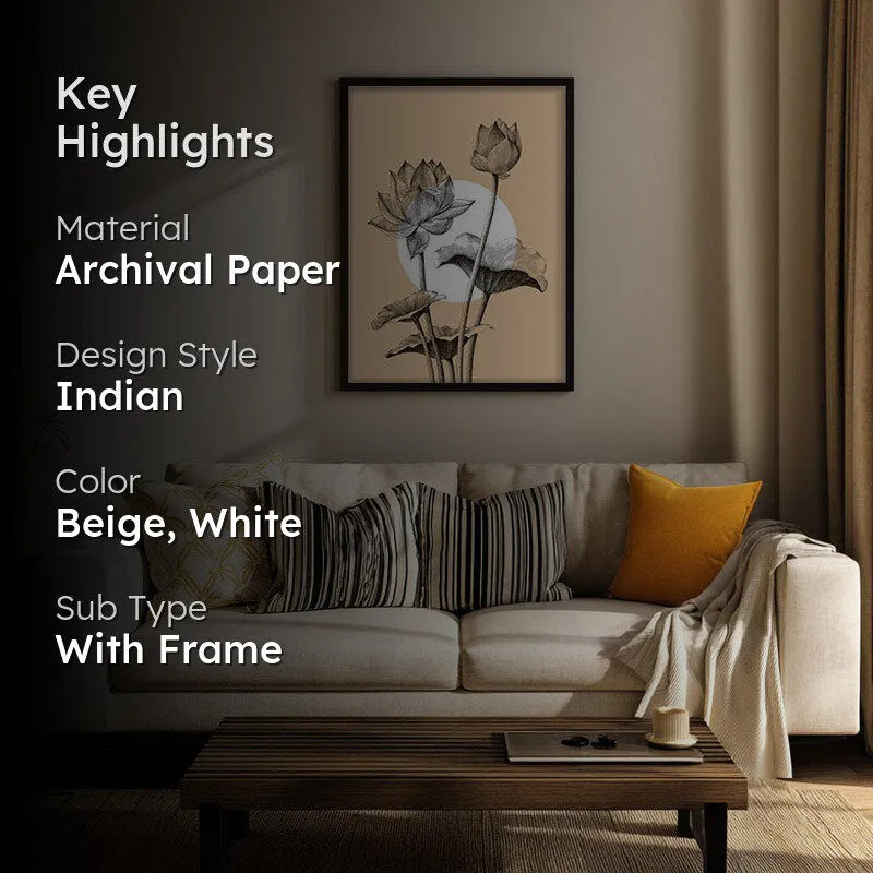 Kamaladalam Archival Paper Wall Art With Frame media 2