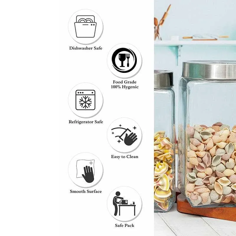 Fresbo Storage Jar with Metal Lid (1500mL/2000 mL) - Set of Two media 6