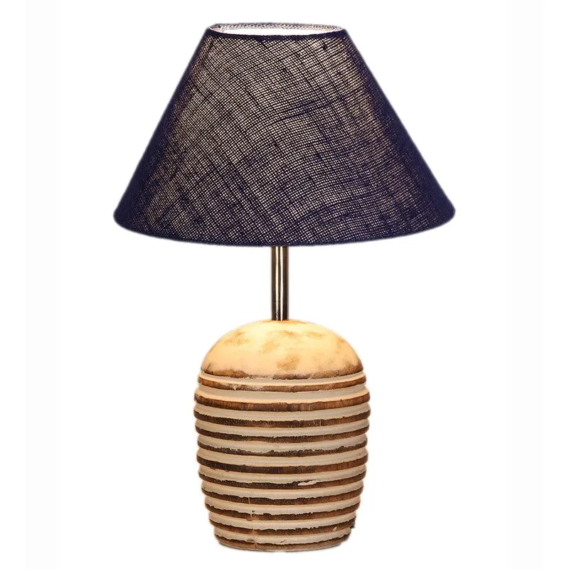 Lumexa Cotton & Wooden Table Lamp - Blue media 7