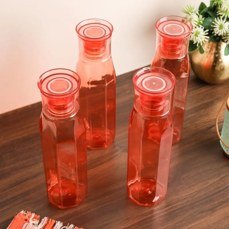 AquaLite Peach Clear PET Bottle (1000 mL Each) - Set Of Four media 3