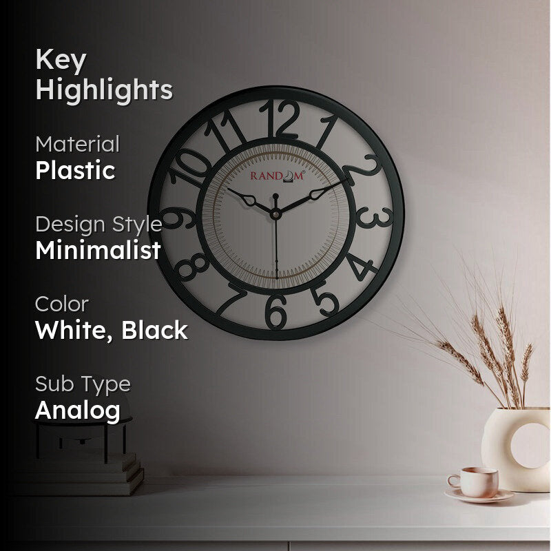 Amelin Sweep Silent Wall Clock media 2
