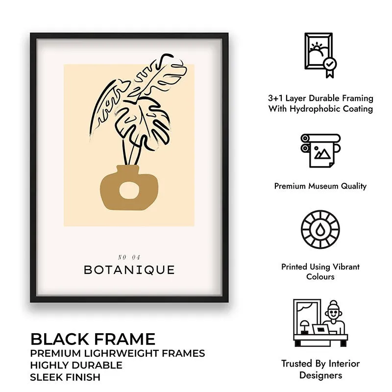 Tropical Stillness Canvas Wall Painting With Black Frame media 8