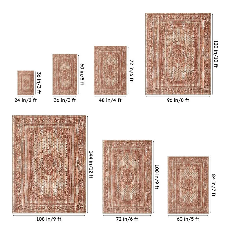 Nathan Ethnic Carpet - Orange media 12