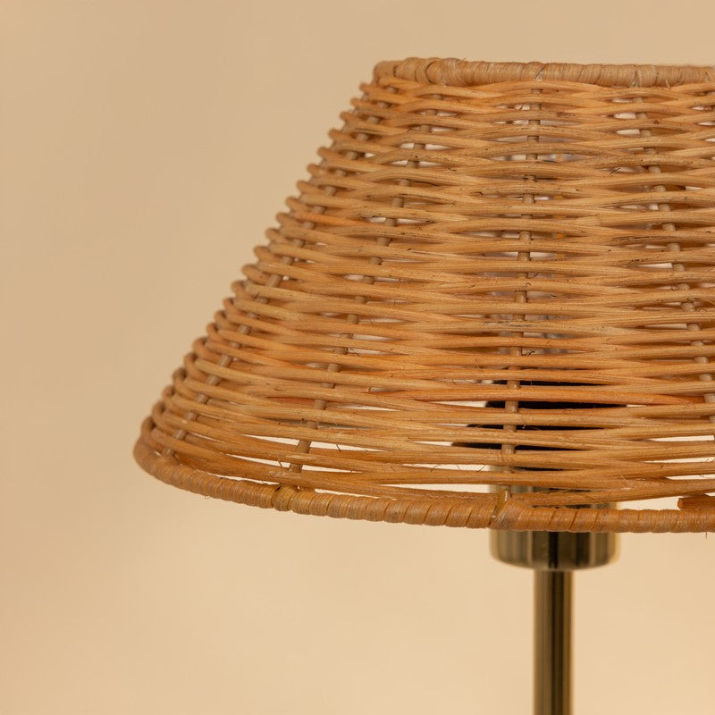 Fig Living Natural Cane Lamp - Beige,Gold media 12