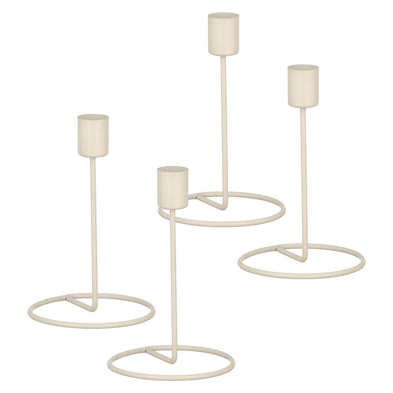 Baia Tealight Candle Holder (White) - Set of Four media 4