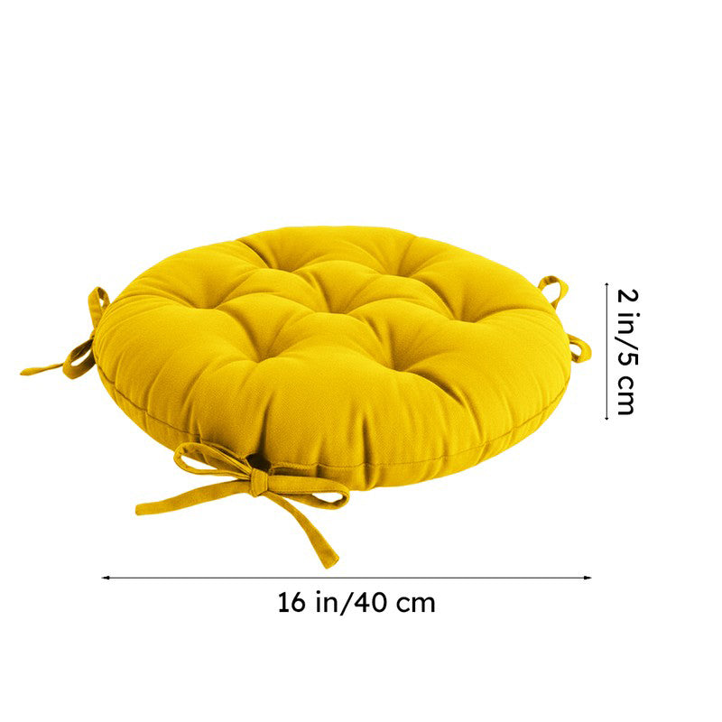 Paylon Chair Pad (Mustard Yellow) - Set Of Three media 5