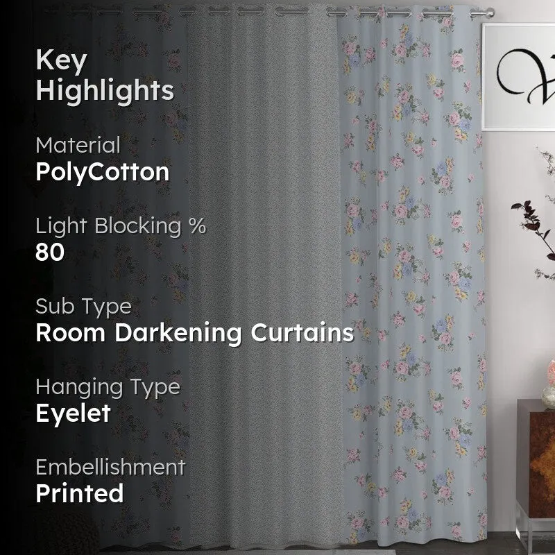 Garden Floral Whisper Curtains - Set of Three media 2
