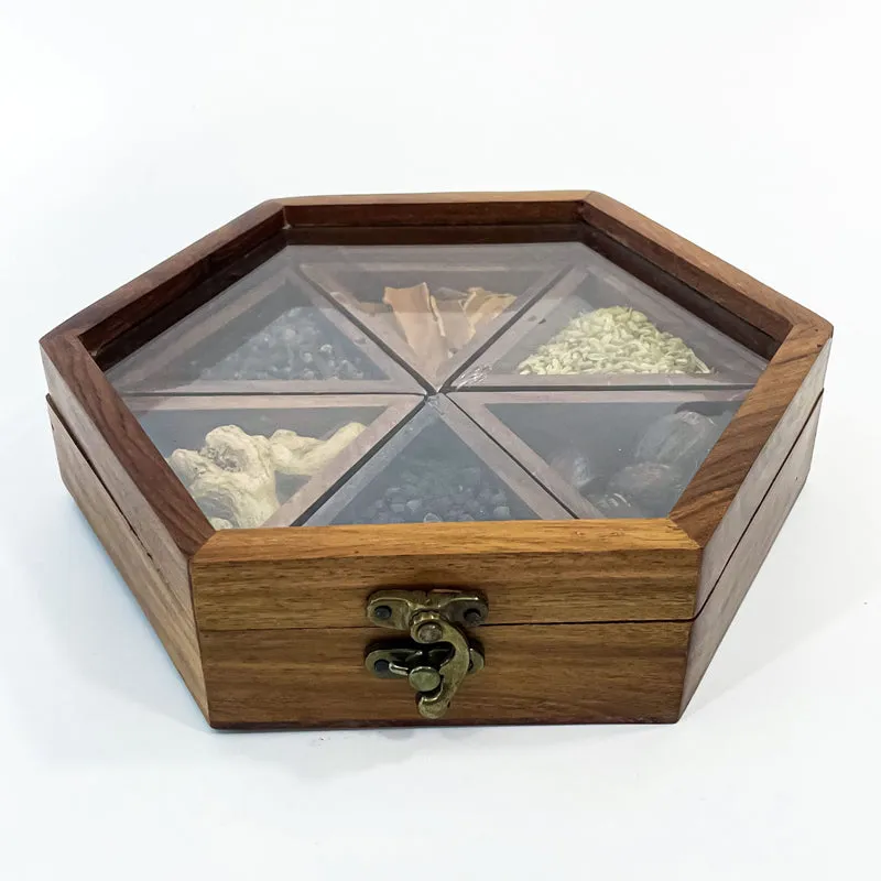 Rosewood Hexagon Masala Box media 5