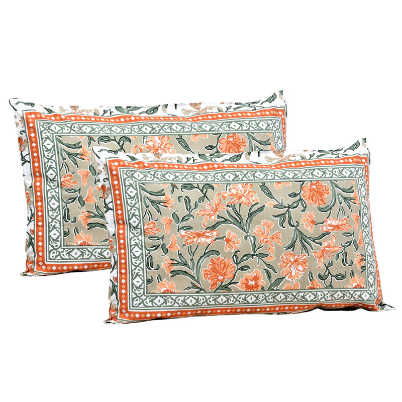 Flowerette Jaipuri Cotton Bedsheet - 144 TC media 6