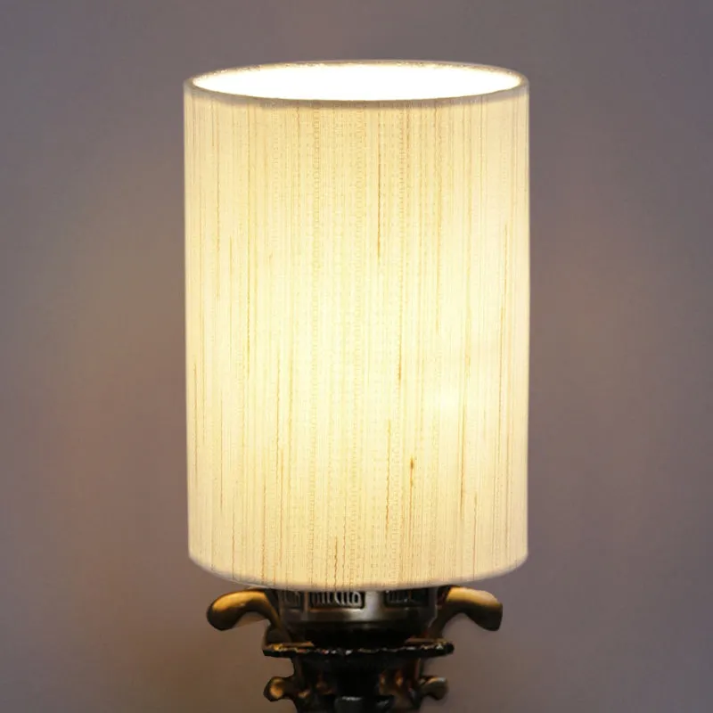 Vista Edrel Cylindrical Fabric & Metal Wall Lamp - Off White media 4