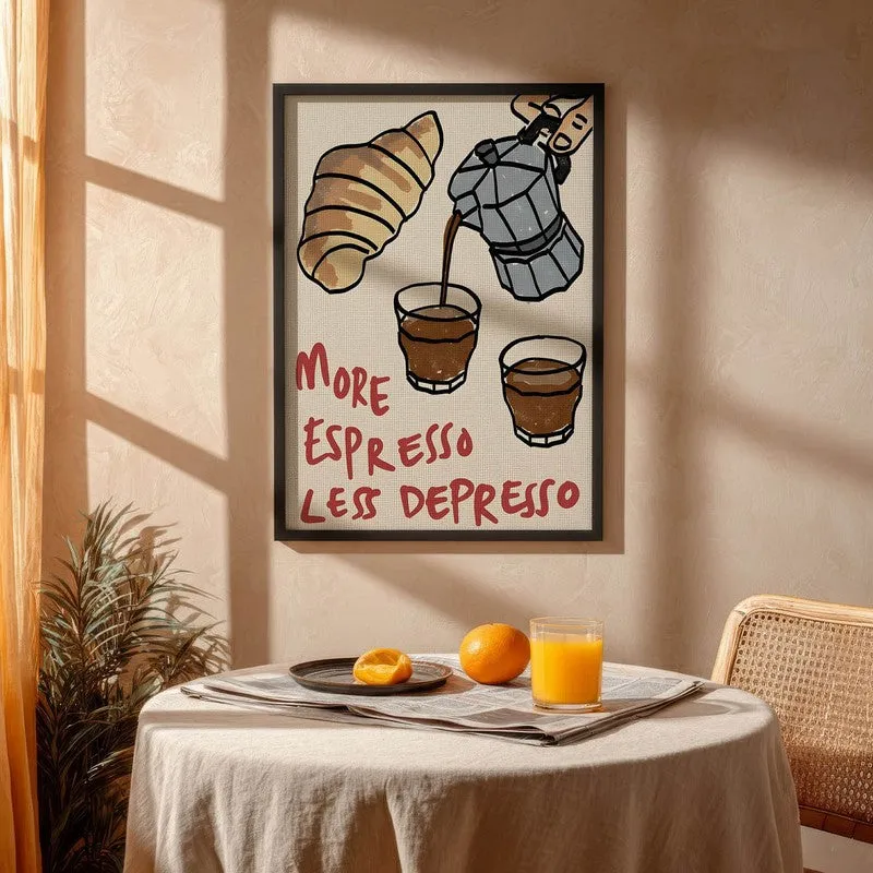 Coffee Craft Archival Canvas Wall Art - Black media 4