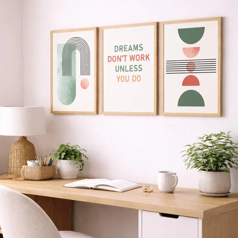 Do It Abstract Wall Art - Set Of Three media 3