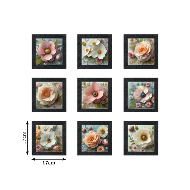 Bloomery Floral Wall Art - Set Of Nine media 5