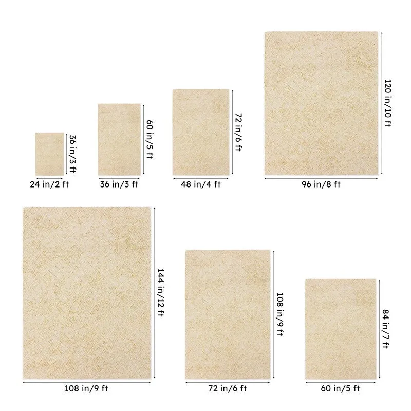 Timeless Textures Hand Tufted Wool Rug - Mustard & White media 14