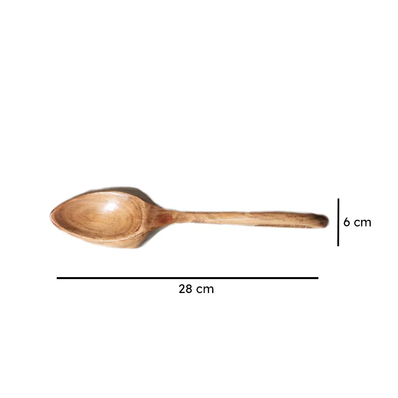 Sajiro Handcrafted Mango Wood Serving Spoon media 4