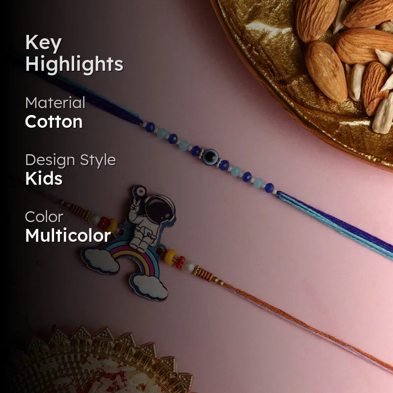Astro I Rakhi with Roli Chawal - Three Piece Set media 2