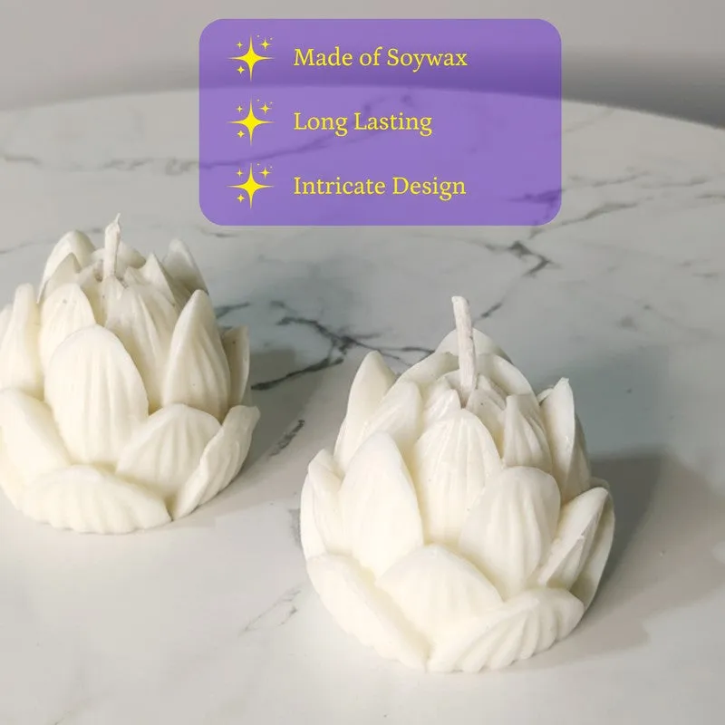 Pure Petal Minimal Soy Wax Candle - Set Of Two media 4