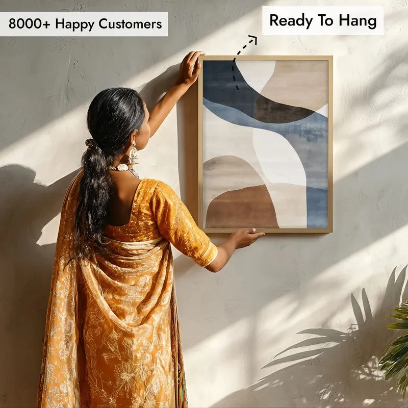 Sirocco Dreams Framed Canvas Archival Canvas Wall Painting - Natural Brown Frame media 6