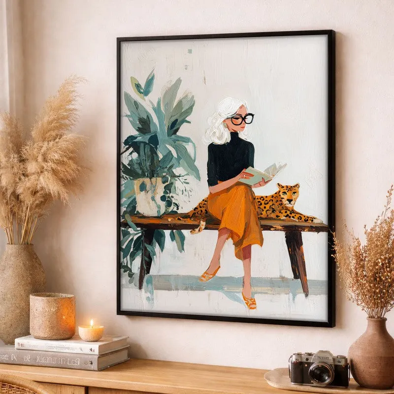 Jungle Journey Canvas Wall Painting - Black Frame media 3