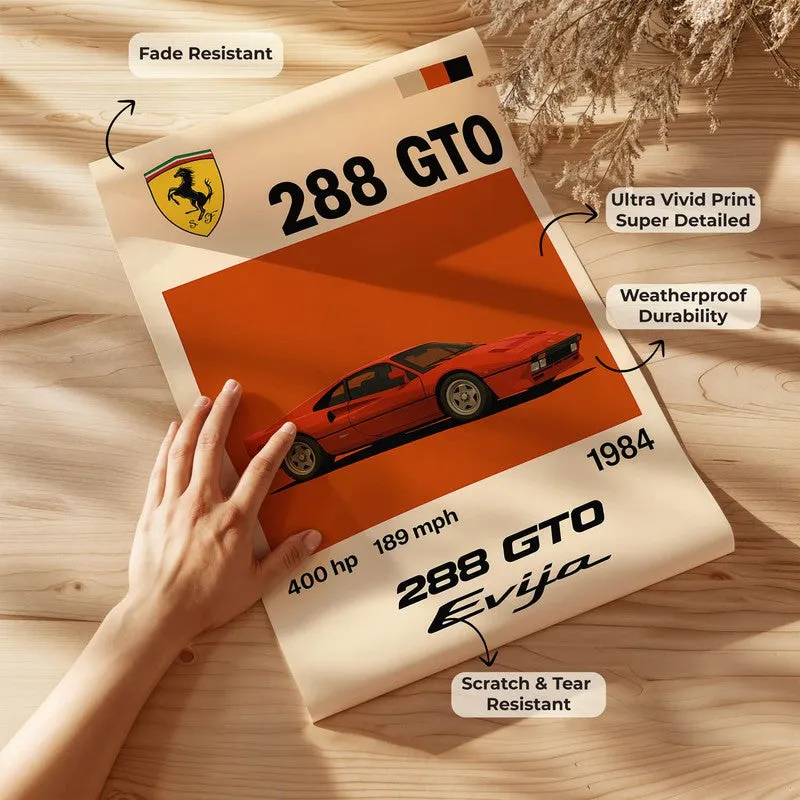 Ferrari 288 GTO Wall Poster media 7