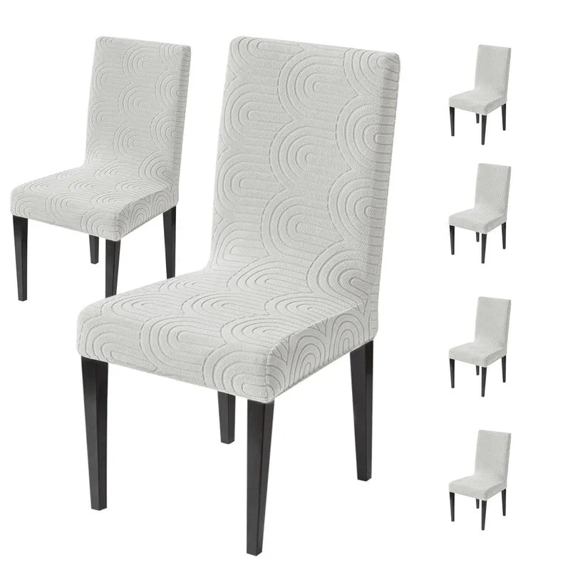 Nexo Fit Chair Cover (Grey) - Set Of Six - 3