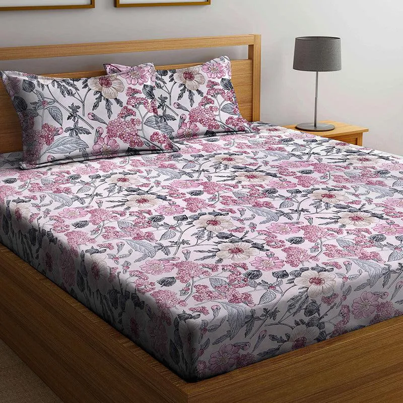 Merlin Floral PolyCotton Bedsheet - 150 GSM media 3