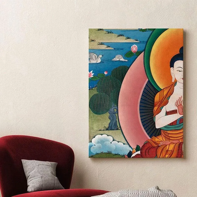 Beautiful Buddha Canvas Wall Painting - Gallery Wrap media 3