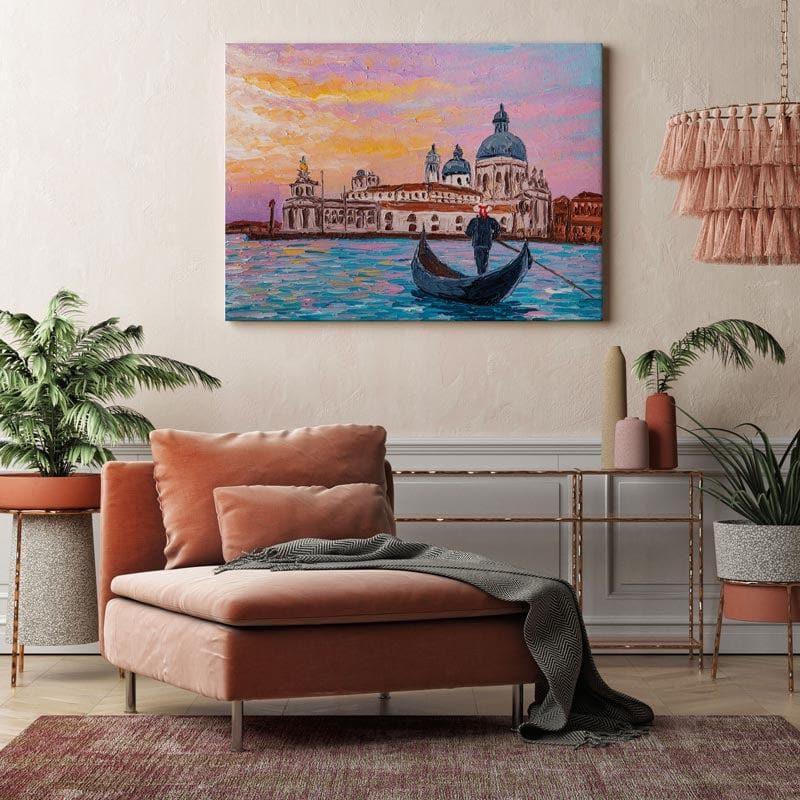 Venetian Landscape Canvas Painting - Arina Iastrebova - Gallery Wrap