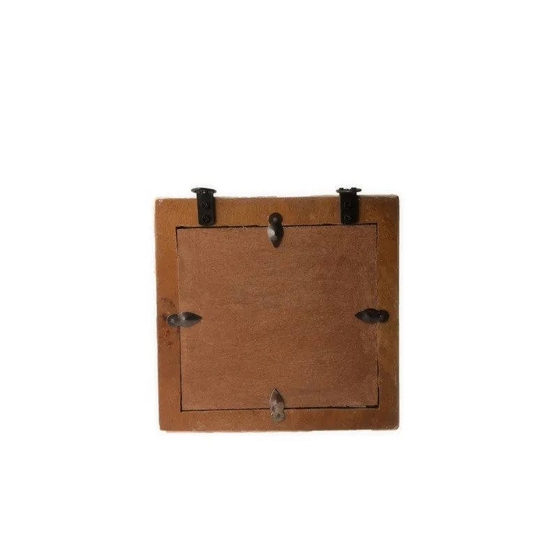 Ozyra Rustic Mango Wood Wall Mirror media 6