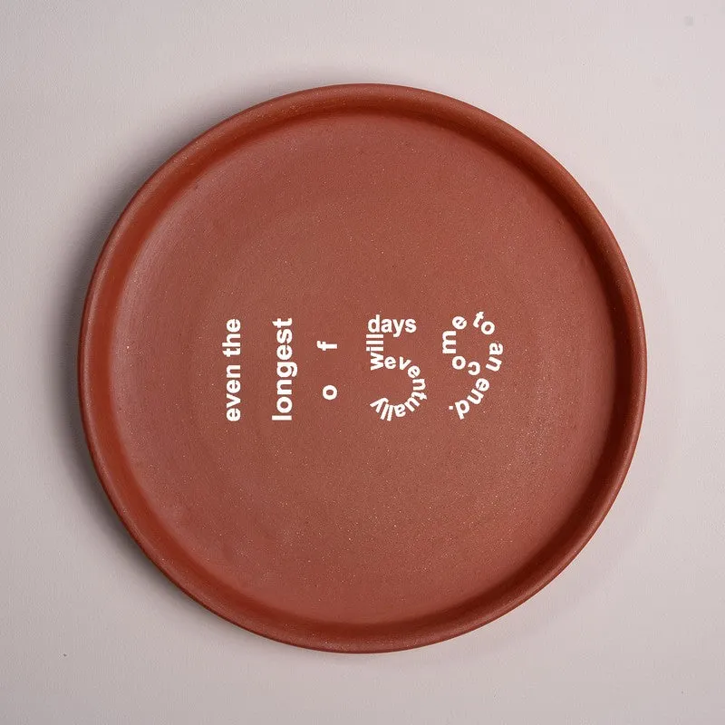 Happy Moment Terracotta Wall Plate media 3