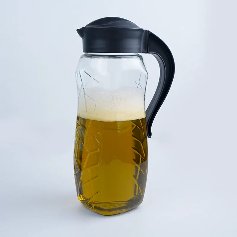 Domana Sema Transparent Jug With Lid (Black) - 1600 ML media 4
