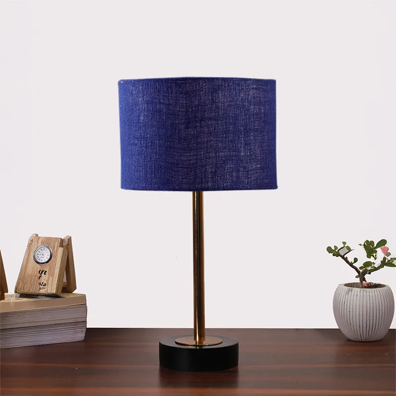 Sienna I Rodin Wooden Table Lamp - Blue,Gold,Black media 3