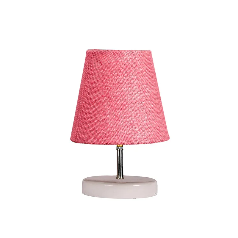 Vero Jute Table Lamp - Pink,White media 3