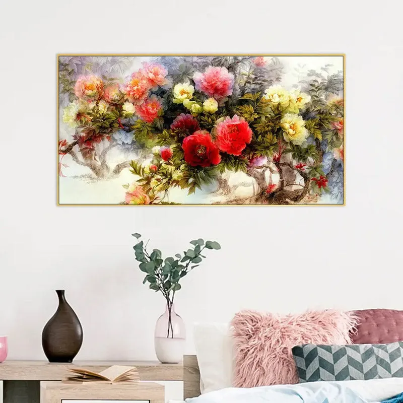 Flora Bouquet Bloom Canvas Wall Painting media 1