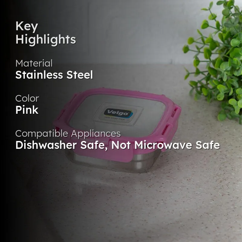 Hotspot Airtight Lunch Box (Pink) - 300 mL media 2