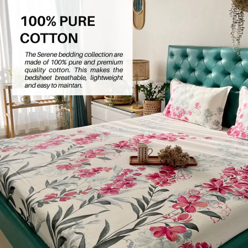 Urban Space Majestic Pink Cotton Bedsheet - 200 TC media 7