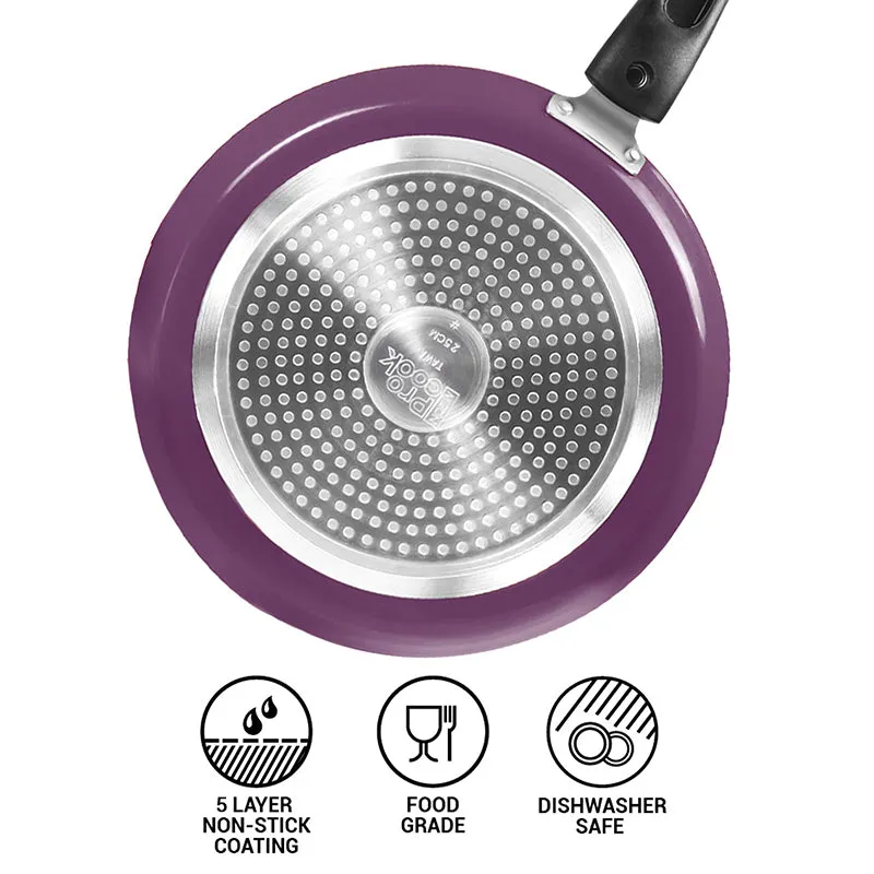 Milton Non-Stick Cookware Set (Purple) - Five Piece Set media 3