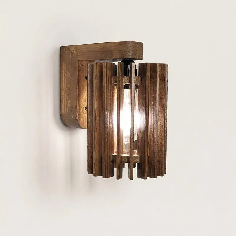Oblis Wooden Wall Lamp media 4