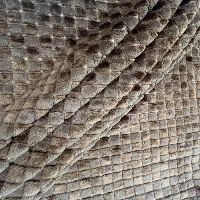 Plushyn Solid Woolen Blanket (Brown) - 350 GSM media 5