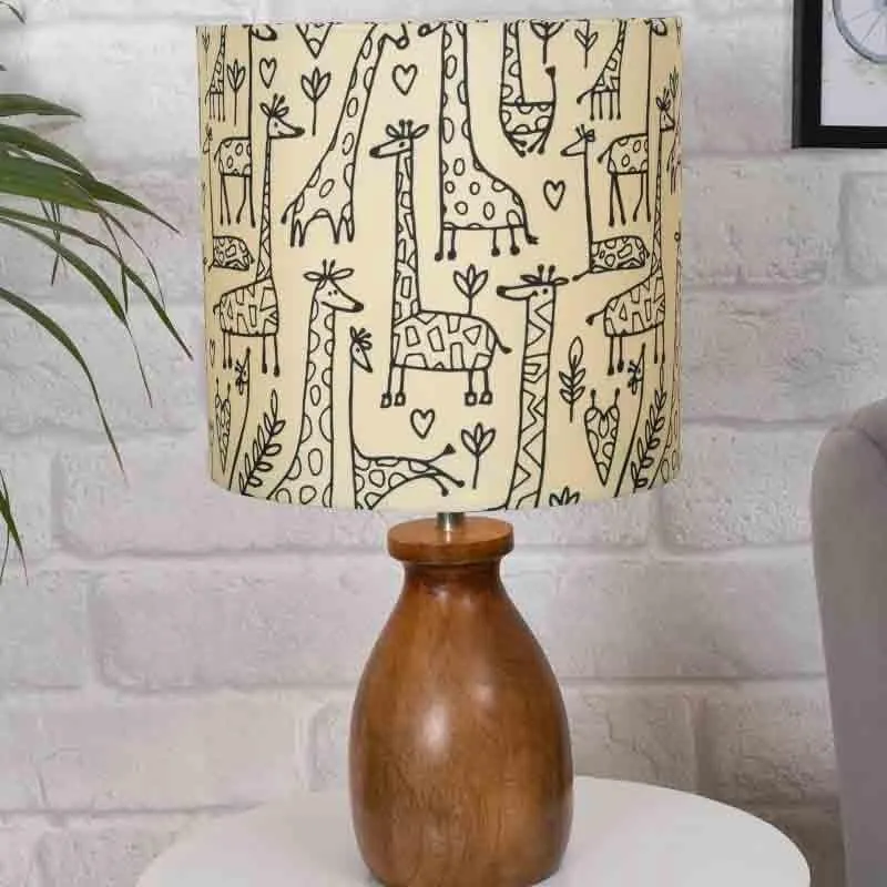 Nordic Tales Fabric Table Lamp - Beige,Brown media 3