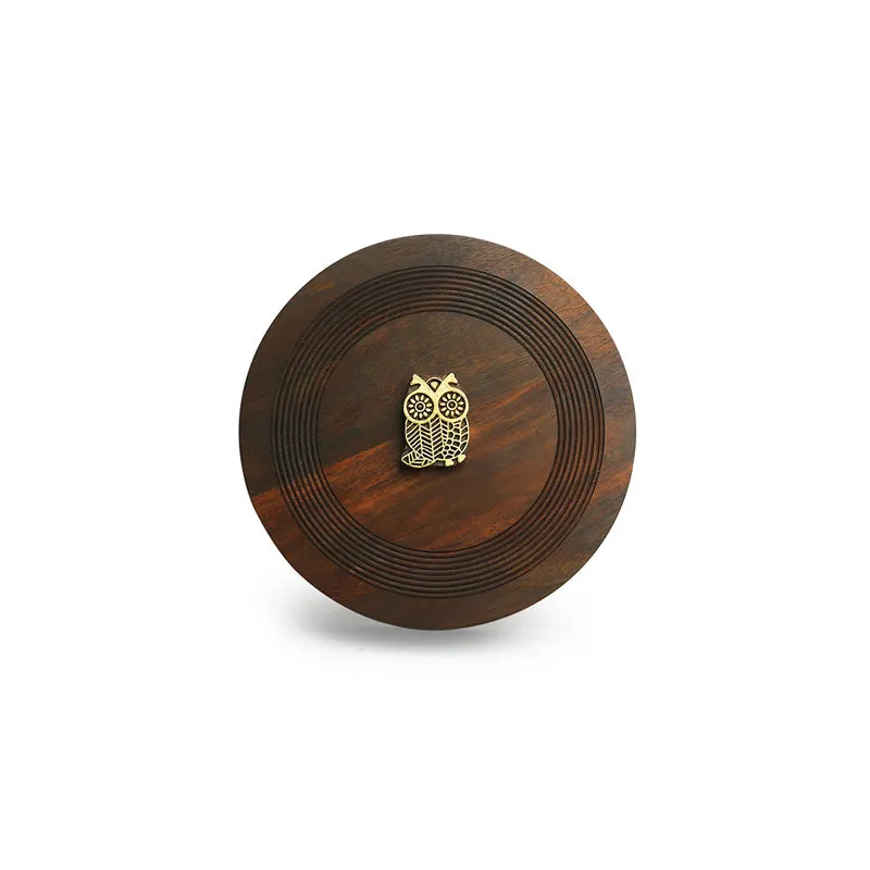 Hoot Spice Food Safe Sheesham Wood Masala Box - 80 ML media 5