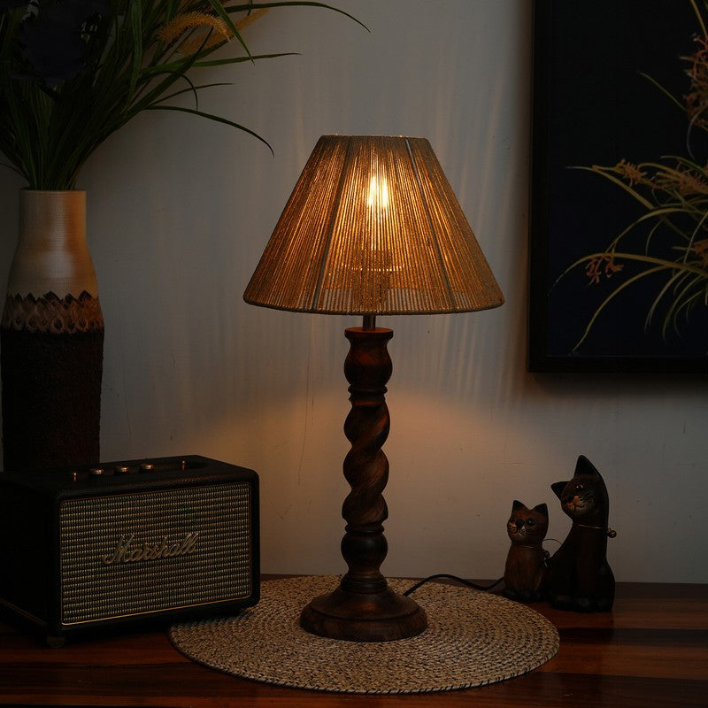 Artisan Cotton Table Lamp - Beige