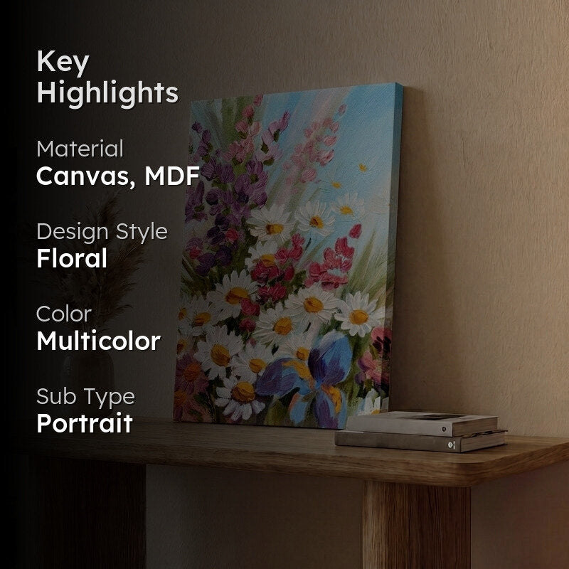 Flowery Maiden Wall Painting media 2