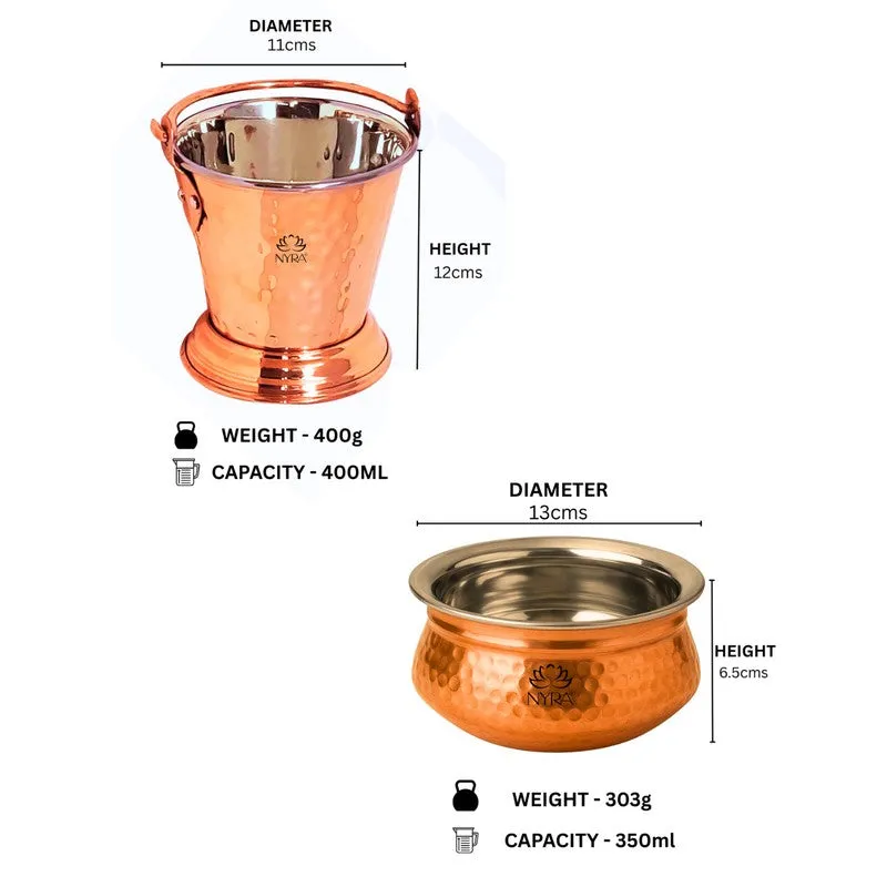 Virexa Stainless Steel Kadai with Balti - Two Piece Set media 5