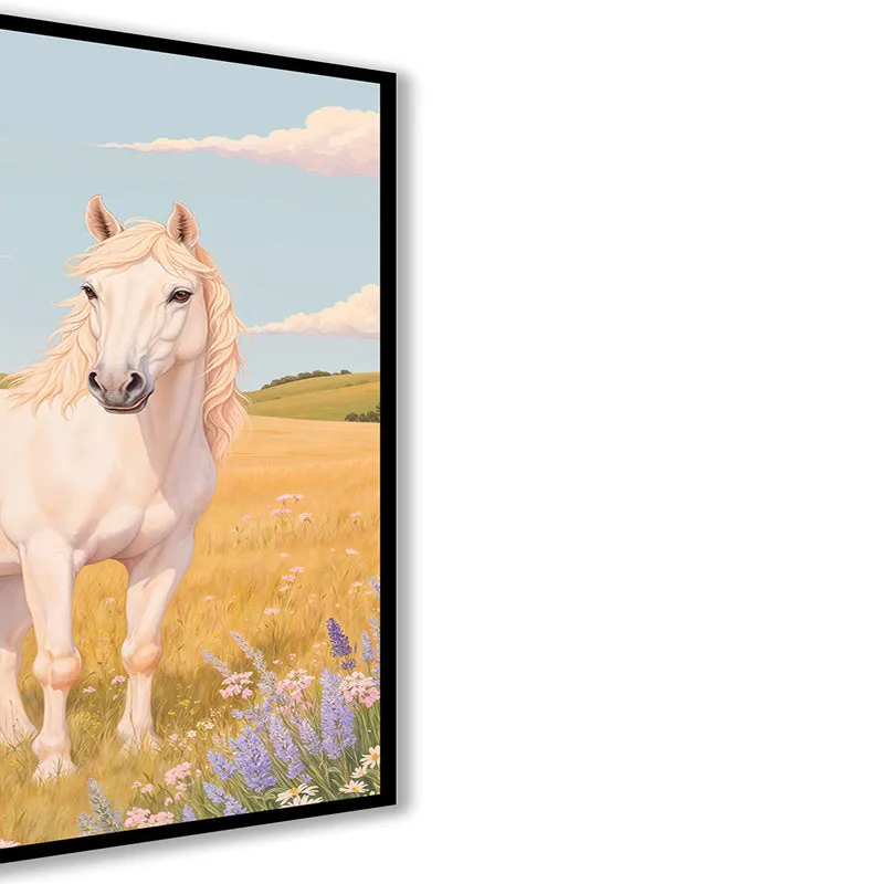 Gazing Horse Wall Art with Black Frame media 5