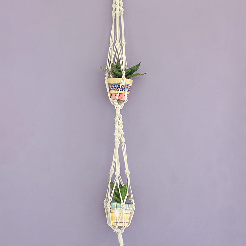 Knotted Vines Macrame Plant Hanger Without Pot media 5